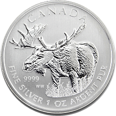 2012 1oz Silver CANADIAN MOOSE